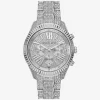Oversized Lexington Pavé Silver-Tone Watch Oversized Lexington Pavé Silver-Tone Watch