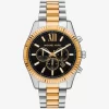 Oversized Lexington Two-Tone Watch