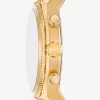 Oversized Panorama Gold-Tone Watch
