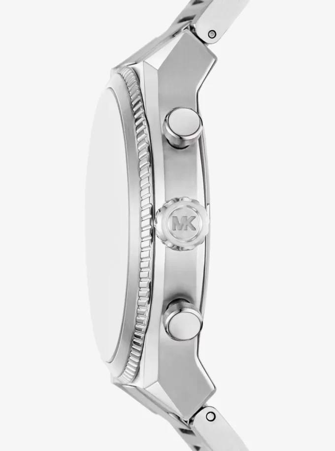 Oversized Panorama Silver-Tone Watch Oversized Panorama Silver-Tone Watch