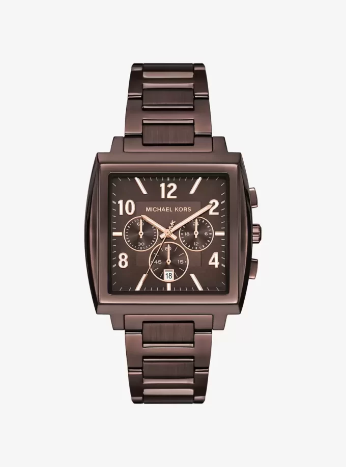 Oversized Rhys Brown-Tone Watch Oversized Rhys Brown-Tone Watch