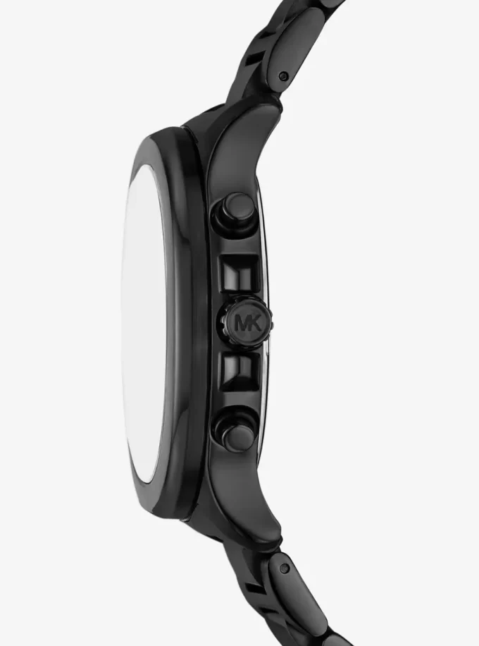 Oversized Sage Black-Tone Watch