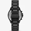 Oversized Sage Black-Tone Watch