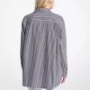 Oversized Striped Cotton Poplin Shirt