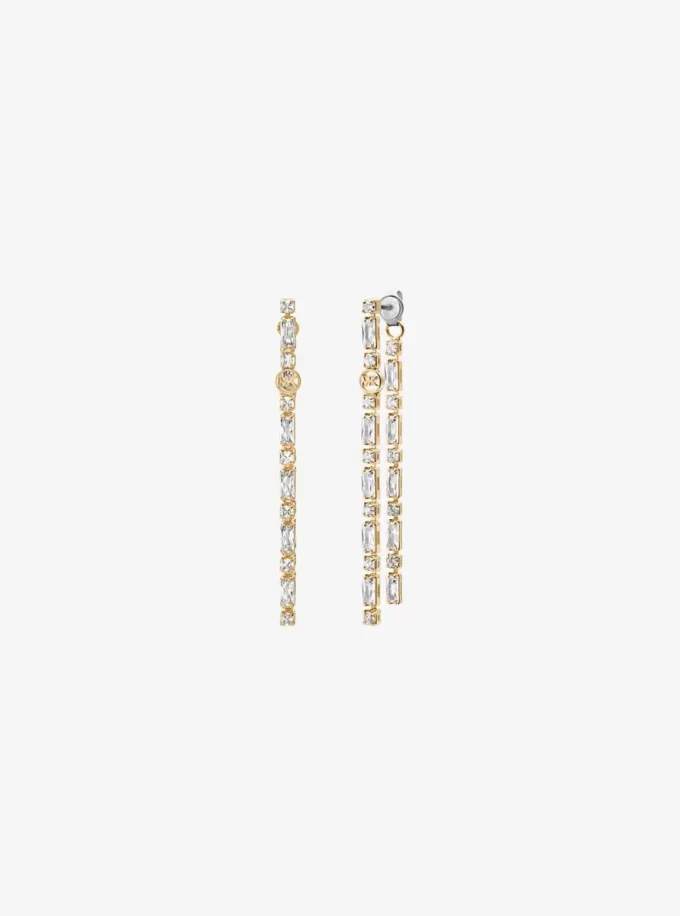 Pavé Baguette Drop Earrings Pavé Baguette Drop Earrings