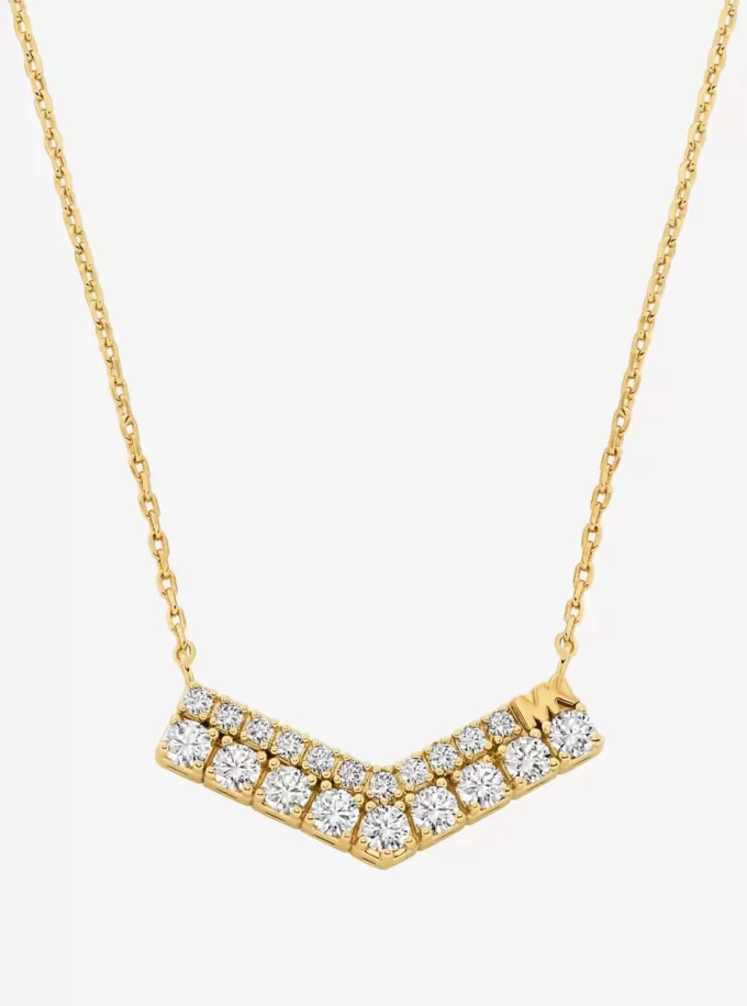 Pavé Chevron Necklace