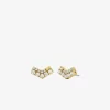 Pavé Chevron Stud Earrings