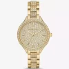 Pavé Gold-Tone Watch