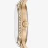 Pavé Gold-Tone Watch
