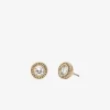 Pavé Halo Stud Earrings
