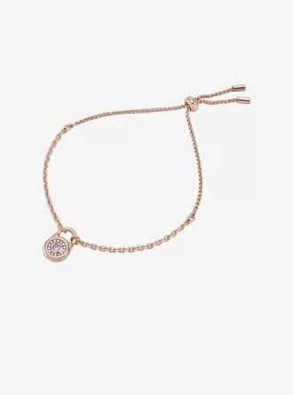 Pavé Lock Slider Bracelet