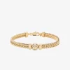 Pavé Logo Foxtail Chain Bracelet