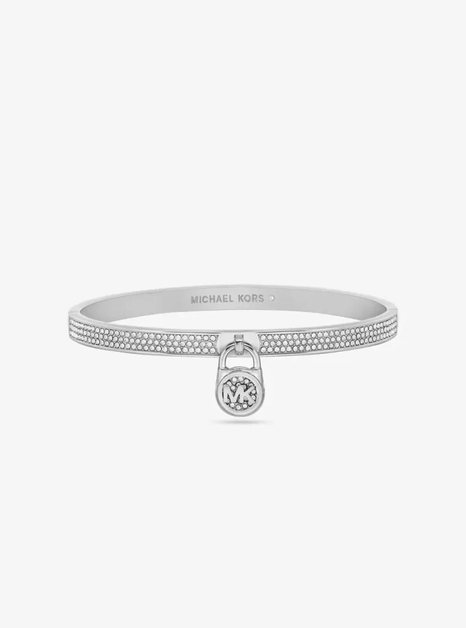 Pavé Logo Padlock Bangle