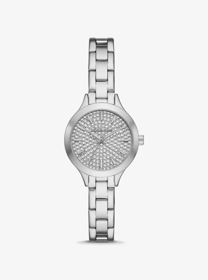 Petite Aspyn Pavé Silver-Tone Watch Petite Aspyn Pavé Silver-Tone Watch