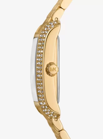 Petite Emery Pavé Gold-Tone Watch