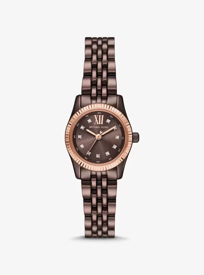 Petite Lexington Pavé Espresso-Tone Watch Petite Lexington Pavé Espresso-Tone Watch