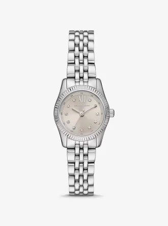 Petite Lexington Pavé Silver-Tone Watch