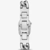 Petite Pavé Silver-Tone Chain-Link Watch