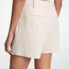 Pleated Linen and Cotton Shorts Pleated Linen and Cotton Shorts
