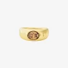 Precious Metal-Plated Cubic Zirconia Signet Ring Precious Metal-Plated Cubic Zirconia Signet Ring