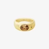 Precious Metal-Plated Cubic Zirconia Signet Ring Precious Metal-Plated Cubic Zirconia Signet Ring
