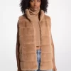 Quilted Faux Fur Vest
