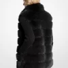 Quilted Faux Fur Vest