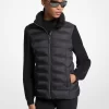 Quilted Nylon and Knit Jacket Quilted Nylon and Knit Jacket