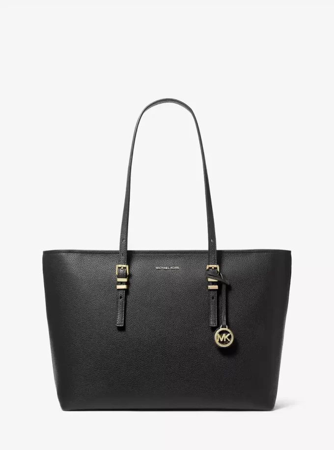 Quinn Large Pebbled Leather Tote Bag