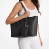 Quinn Large Pebbled Leather Tote Bag