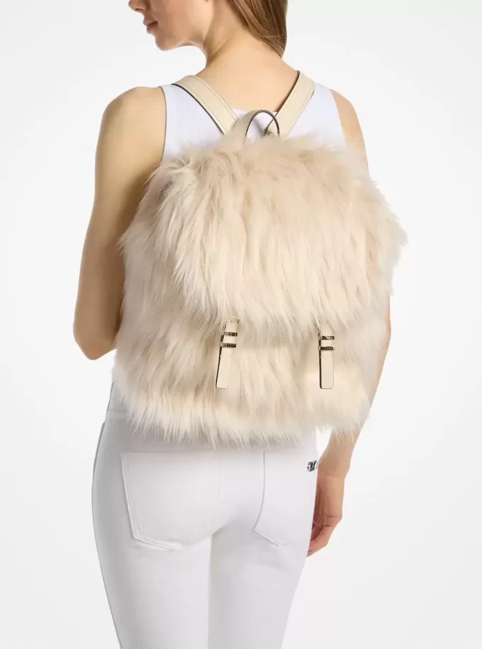 Quinn Medium Faux Fur Backpack