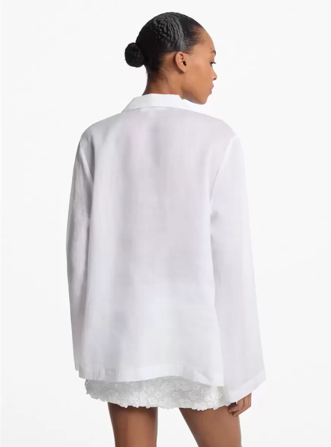 Ramie Collared Tunic Top Ramie Collared Tunic Top