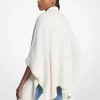 Reversible Logo Cotton Blend Zip-Up Poncho