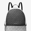 Rhea Medium Metallic Signature Logo Backpack