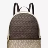 Rhea Medium Metallic Signature Logo Backpack
