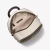 Rhea Medium Metallic Signature Logo Backpack