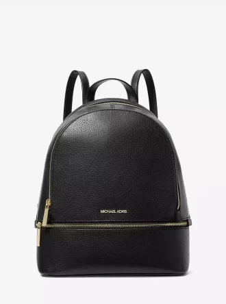 Rhea Medium Pebbled Leather Backpack Rhea Medium Pebbled Leather Backpack