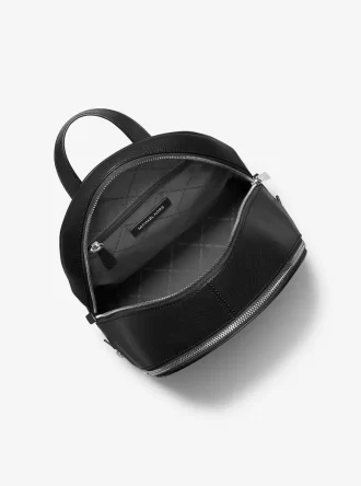 Rhea Medium Pebbled Leather Backpack Rhea Medium Pebbled Leather Backpack