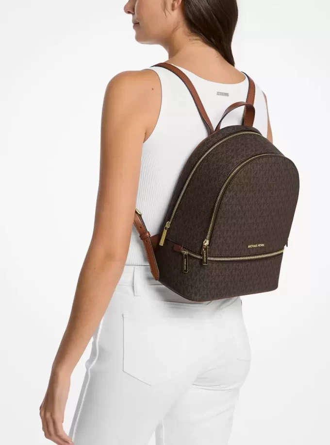 Rhea Medium Signature Logo Backpack Rhea Medium Signature Logo Backpack