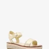 Richie Metallic Platform Espadrille Sandal