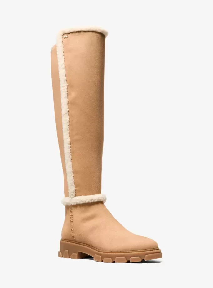 Ridley Faux Shearling Trim Riding Boot