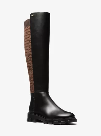Ridley Logo Stretch Knit Boot