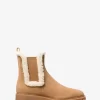 Ridley Suede and Faux Shearling Boot