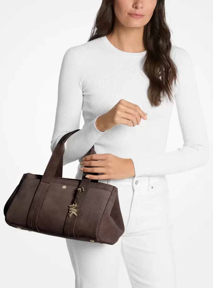 Romee Small Suede Satchel