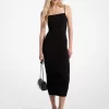 Ruched Stretch Matte Jersey Dress