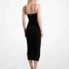 Ruched Stretch Matte Jersey Dress