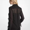 Ruffled Georgette Blouse