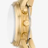 Runway 18K Gold-Plated Stainless Steel Triple Wrap Watch