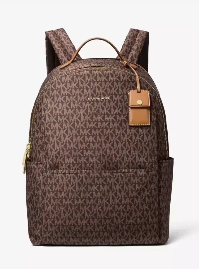 Sable Large Printed Signature Logo Backpack