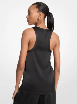 satin racerback tank top 2 330x444 - Satin Racerback Tank Top